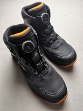 DEWALT MCLAREN F1 Team Mens Size 8 Traction BOA Safety Boots (VGC) Black Orange