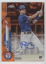 2020 Topps Chrome Update Sapphire Edition Orange 7/25 Nick Solak Auto 0f5t