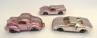 LOOK! THREE 1960`S AURORA CIGAR BOX CARS WITH FORDS AND 41 WILLYS GASSER!
