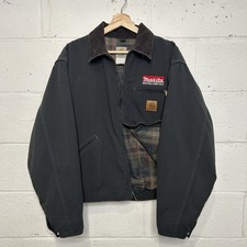 Vintage Carhartt Blanket-Lined Detroit Jacket Charcoal J128 CHR Men s X-Large