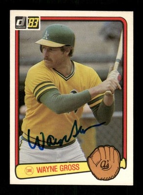 1983 Donruss #591 Wayne Gross  signed autograph  Blue sharpie EAA1 BXCP71