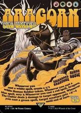 [1x] Aragorn, the Uniter - Foil - Borderless Poster Near Mint, English Lord of t