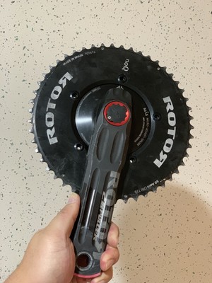 Rotor 2INpower Dual Sided Power Meter Crankset - noQ Aero 50/34T