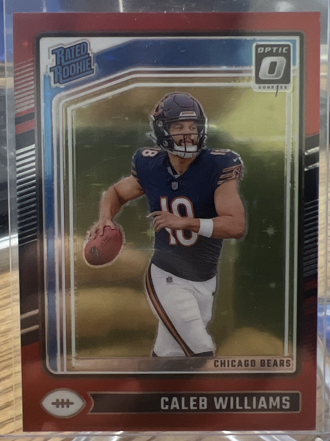 2024 Donruss Optic Caleb Williams Rated Rookie #201 International Red Stars Bear