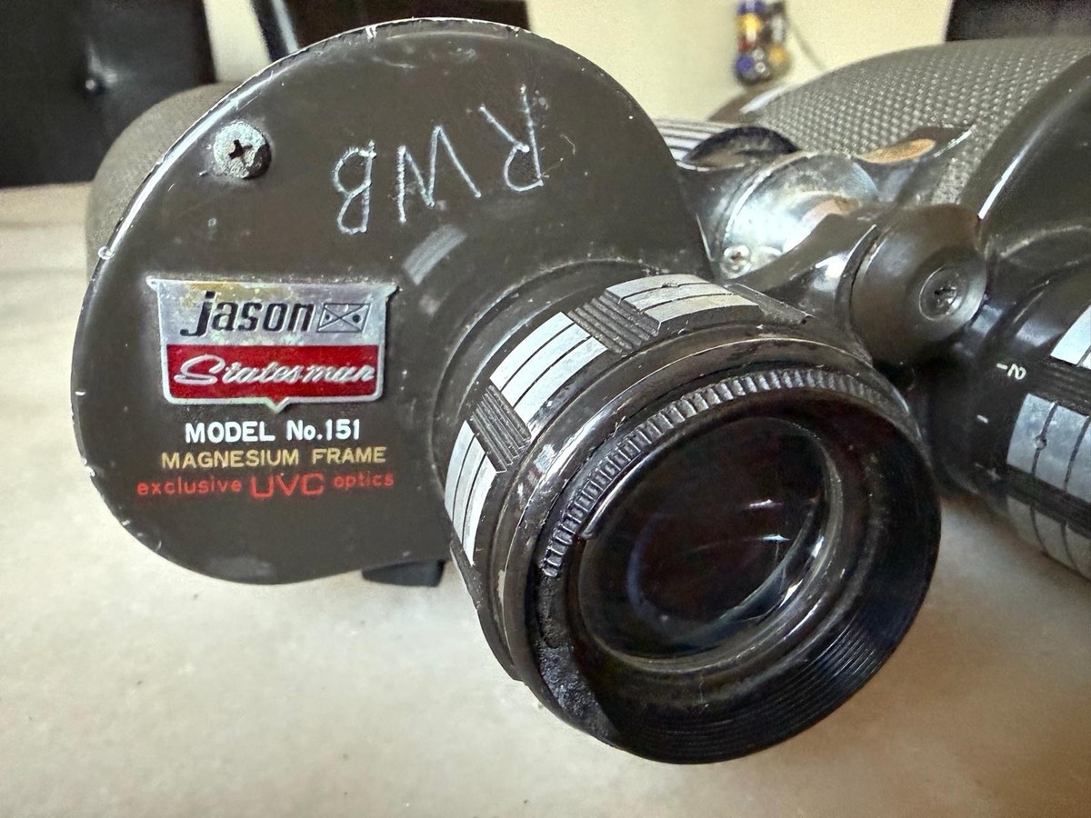 7x50 Jason Statesman Binoculars Model 151 Extra Wide Angle Vintage