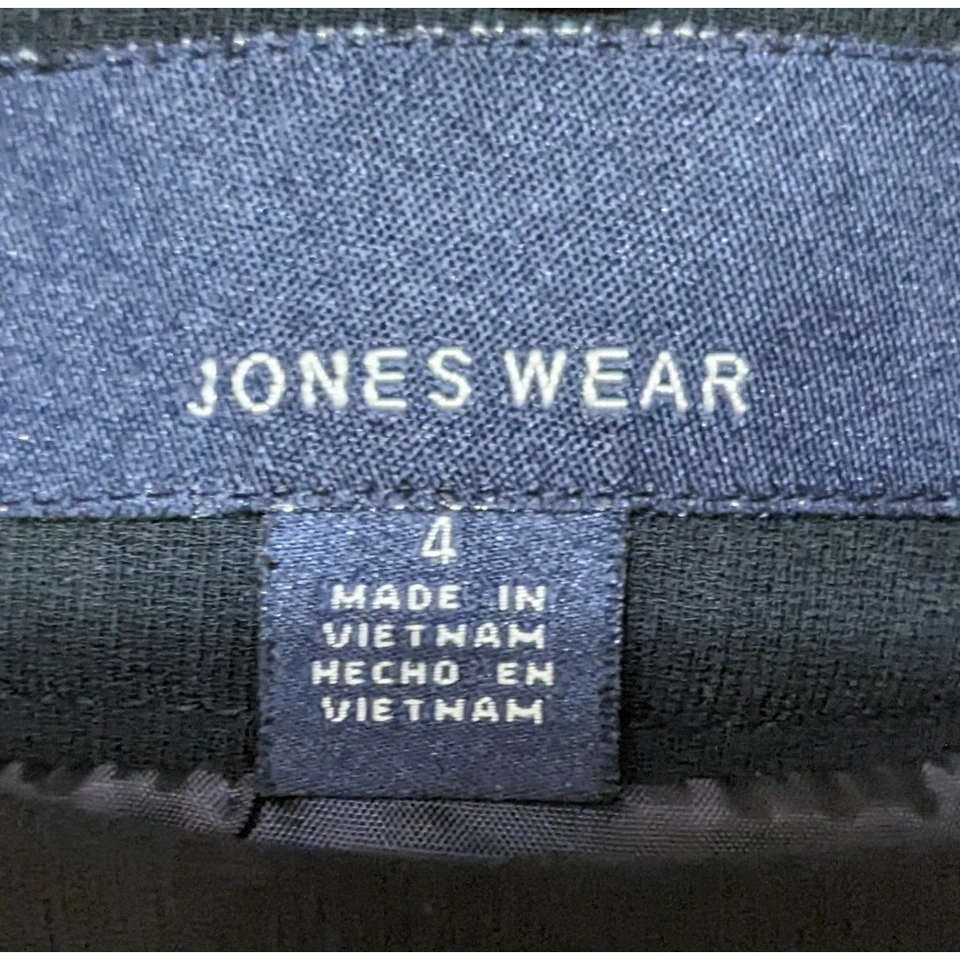 Jones Wear Falda Mujer 4 Negra Línea A Acampanada Paneles Midi Cremallera Carrera Oficina Trabajo Foto 3 de 4