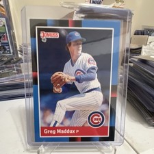 1988 Donruss Greg Maddux #539 Chicago Cubs Last Line Begins with of Baseball