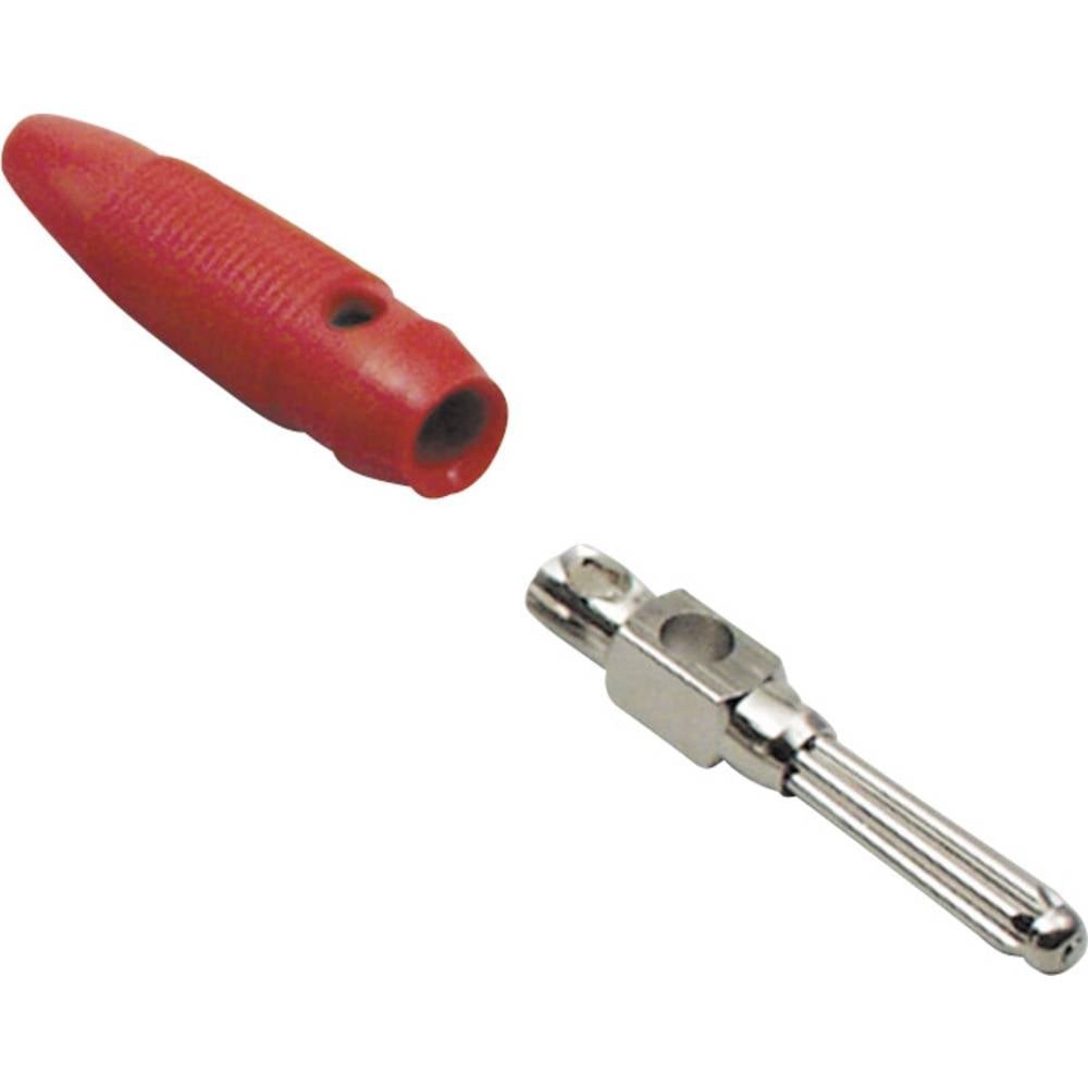 Fiche banane 4 mm mâle TRU COMPONENTS à excellente conductivité pour câbles de mesure, 100 pcs