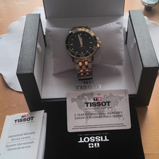 Tissot Seastar 1000 Powermatic 80 43mm 300m Black Dial Two-Tone Bracelet