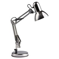 Brilliant Lampe Henry Tischleuchte Chrom | 1X A60, E27, 28W, Geeignet FüR Normal