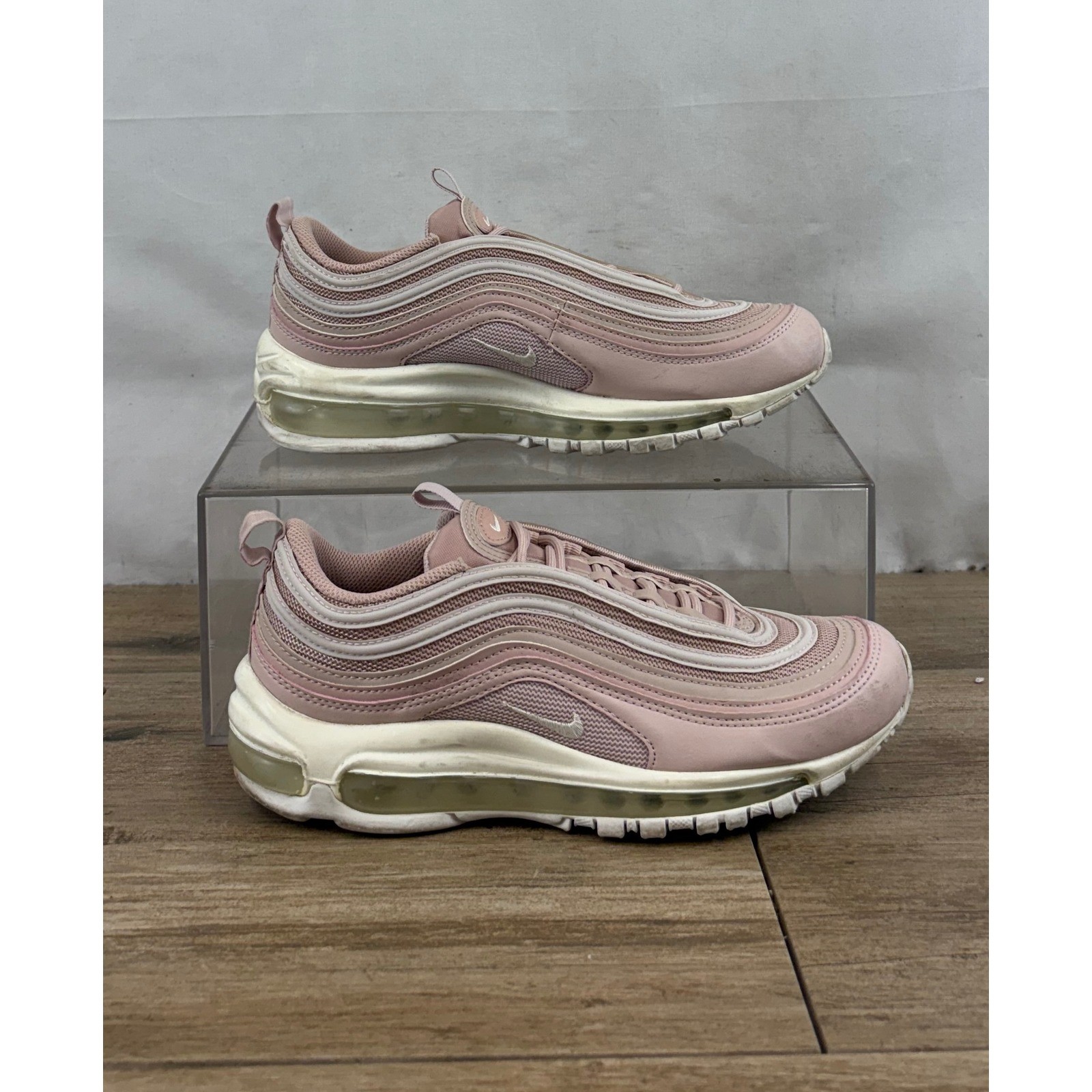 Nike Air Max 97 Women DH8016 600 Pink White Athletic Shoes Sneakers Size 8.5
