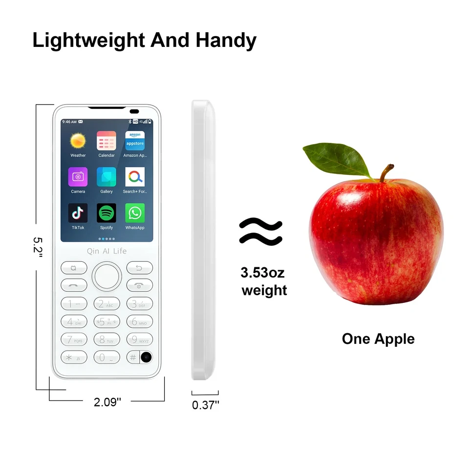 Qin F21 Pro 4G Touchscreen With Buttons Google Play Phone 32GB - NEW - Image 4 of 4