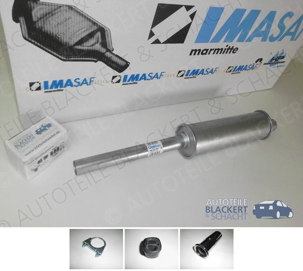 Imasaf Auspuff Endtopf FüR Ford Taunus P5 + P7 17M / 20M 1.5 + 1.7 + 1.8 + 2.0-image