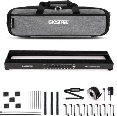 Ghost Fire Guitar Pedal Board with Built-in Isolated Power Supply... 