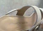 FRANCO SARTO Size 7 White Leather "Surprise 2" Wedge Sandal Cork 4" Heel — photo 4