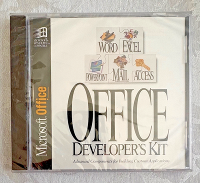 #ad #ad Microsoft Office Developer#x27;s Kit CD ROM 1994 Word Excel PowerPoint New amp; Sealed $13.79