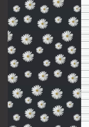 Stenoheft DIN A5 Notizbuch Schwarz Blumen 110 Seiten Stenografie Lineatur 12-image