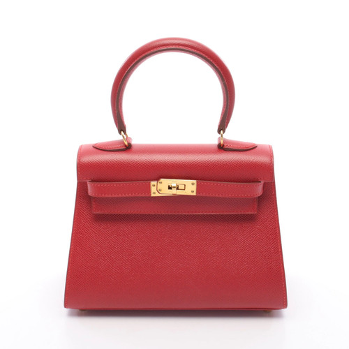 Hermes Kelly 2WAY Handbag Red #RCB4691