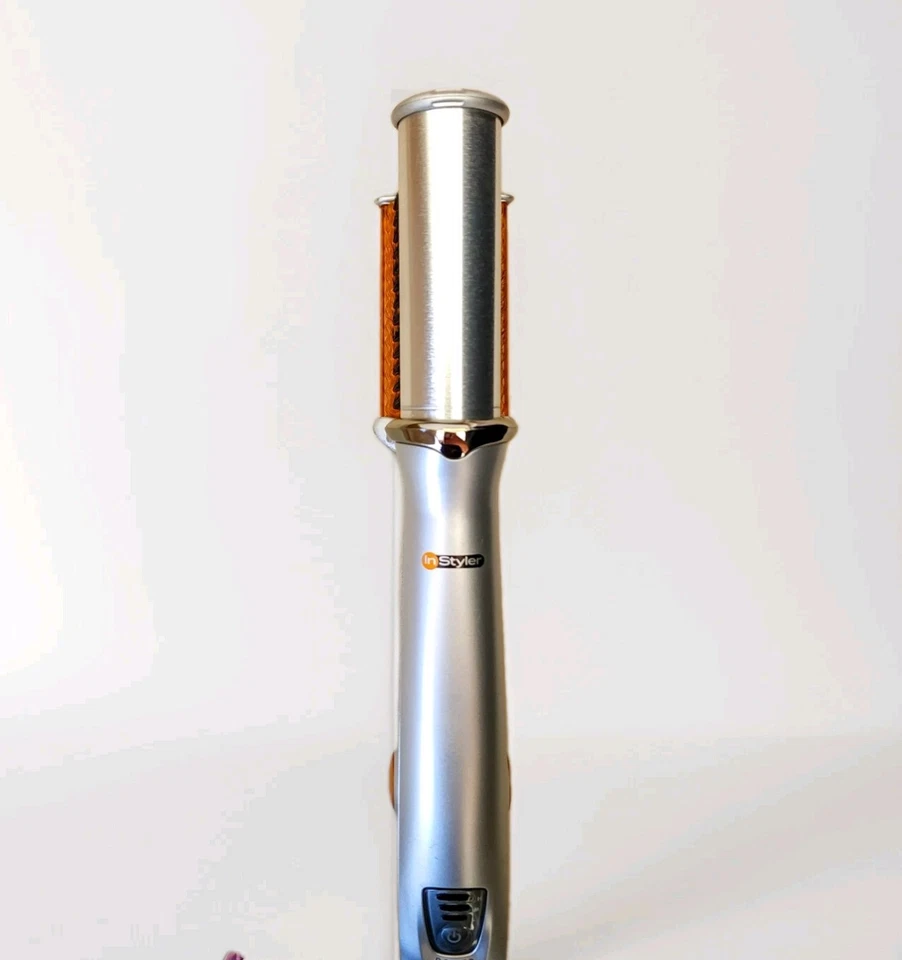 Escova de cabelo rotativa Instyler IS1001 ferro de ondulação quente 1 1/4" cano funcionando - Imagem 2 de 4
