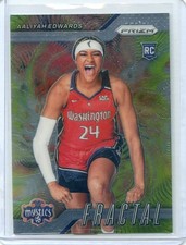 2024 Panini Prizm WNBA AALIYAH EDWARDS RC ROOKIE #3 FRACTAL Insert MYSTICS