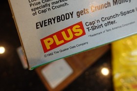 Vintage Atari 2600 Cap'n Crunch Computer Video Game Console PRIZE WINNING TICKET