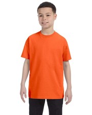 Gildan G500B Youth Solid Heavy Cotton Short Sleeve Plain Blank Casual T-Shirt