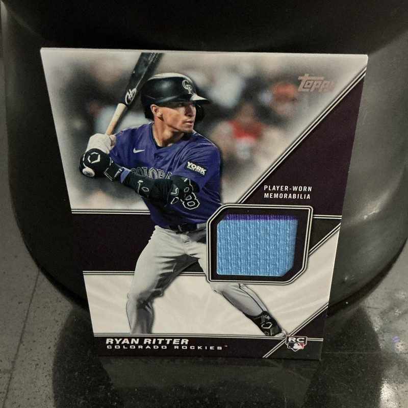 TOPPS: 2026 MAJOR LEAGUE RC MEMORABILIA RYAN RITTER MLM-RR