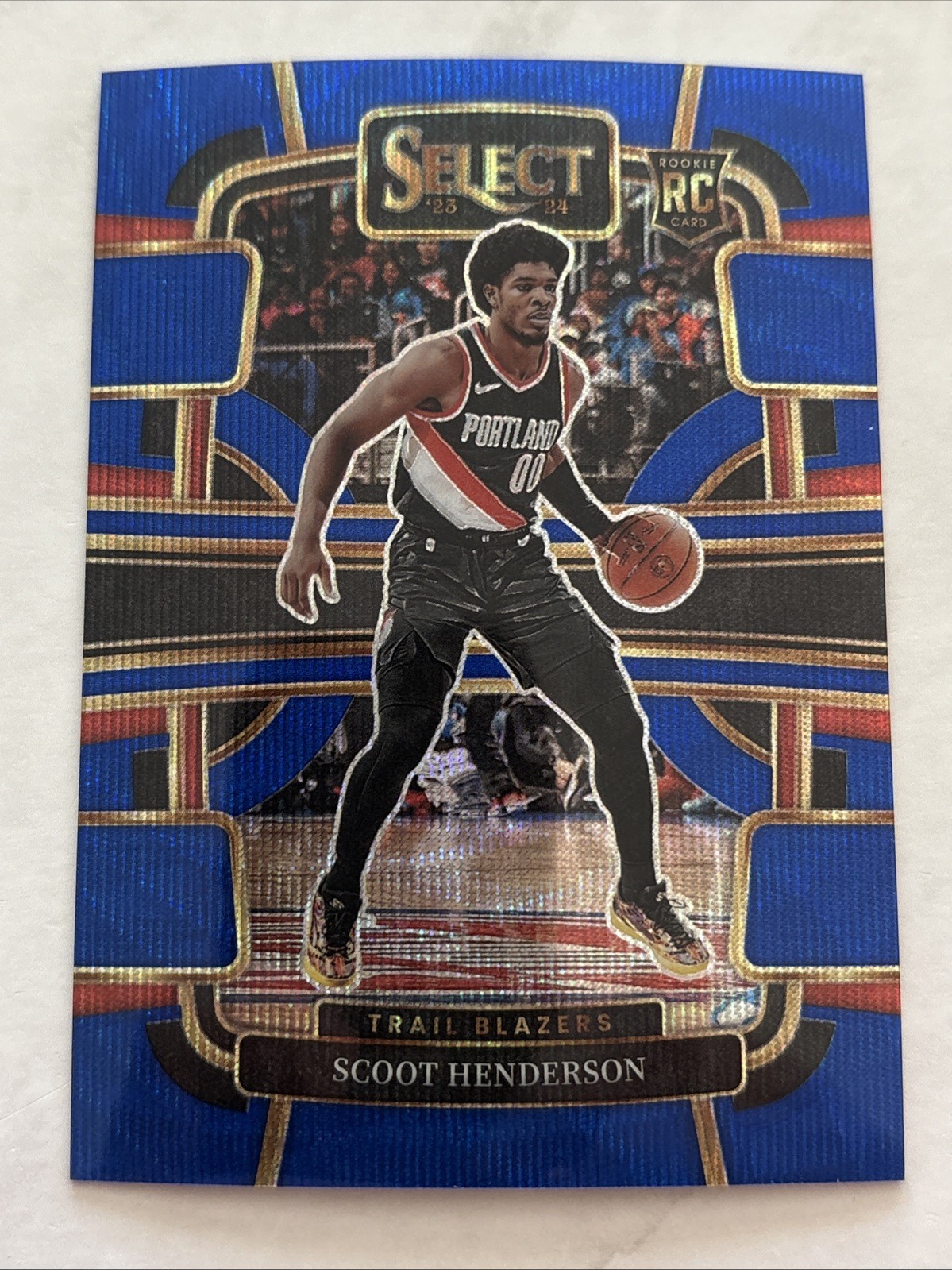 2023-24 Panini Select Scoot Henderson Blue Wave Concourse /75
