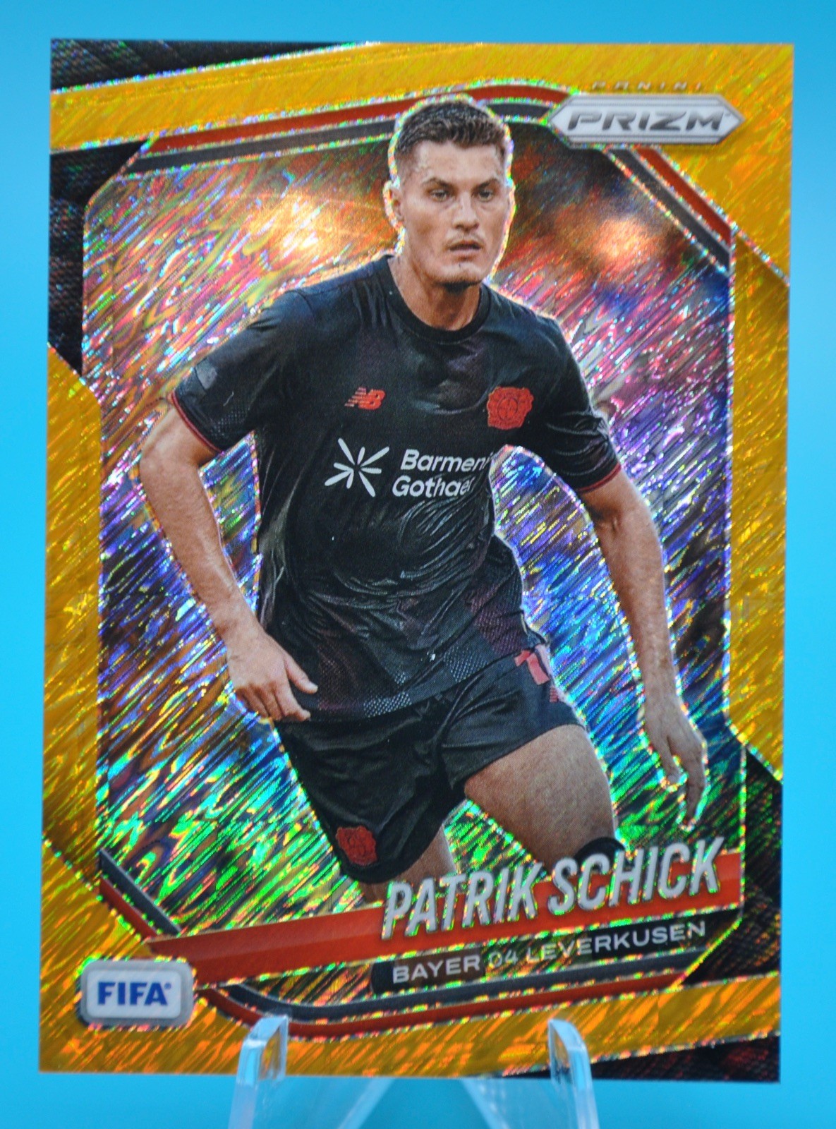 2025-26 Prizm FIFA Patrik Schick FOTL Gold Shimmer Prizm 3/3 #240 Leverkusen
