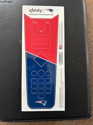 NEW Comcast/Xfinity Skin/Sticker Xfinity XR15 Voice Remote New England Patriots