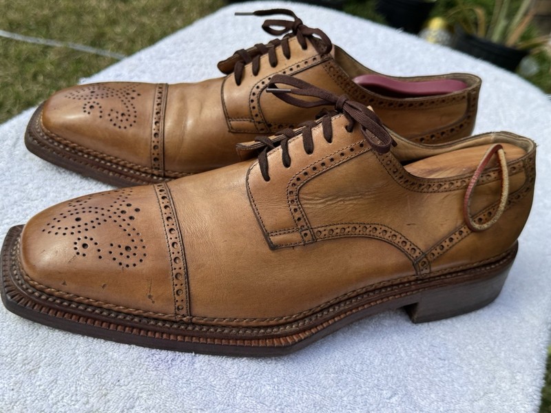 take 6 kashani Size 12 Double Decker Sole Browns Dress Shoes