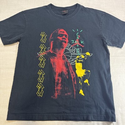 NIKE Travis Scott × Air Jordan Ｔシャツ Nike Air Jordan Travis Scott T Shirt L Black Graphic Cactus Jack