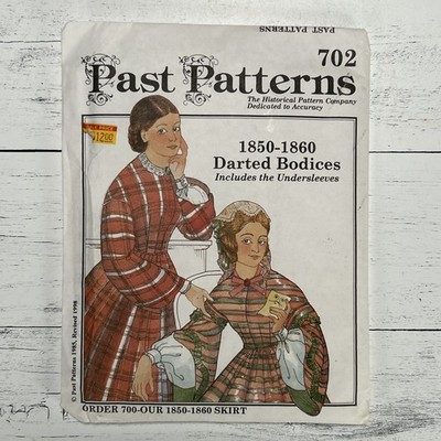 Vintage Past Patterns 1850-1860 Darted Bodices Victorian Sewing Pattern 702