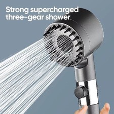 Efficient Boost Handheld Shower Head with Comfort Grip for Home Bathroom Use