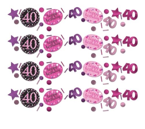 Konfetti 40G Amscan Sparkling Celebration Tischdeko Geburtstag Streudeko-image