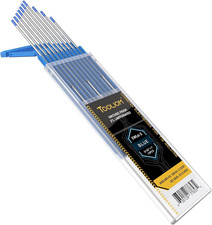 Ewla-2 TIG Tungsten Electrodes, Blue, 3/32 X 7 In, 10 Pack | 2% Lanthanated Tung