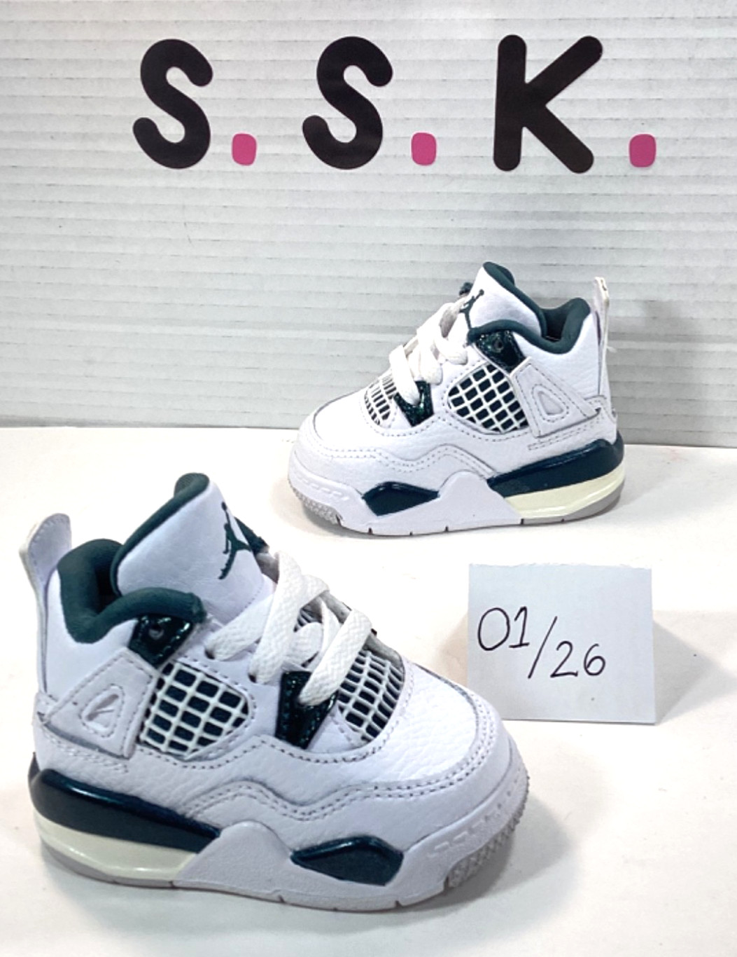 Nike Air Jordan 4 Retro Oxidized Green Toddler Size 2c