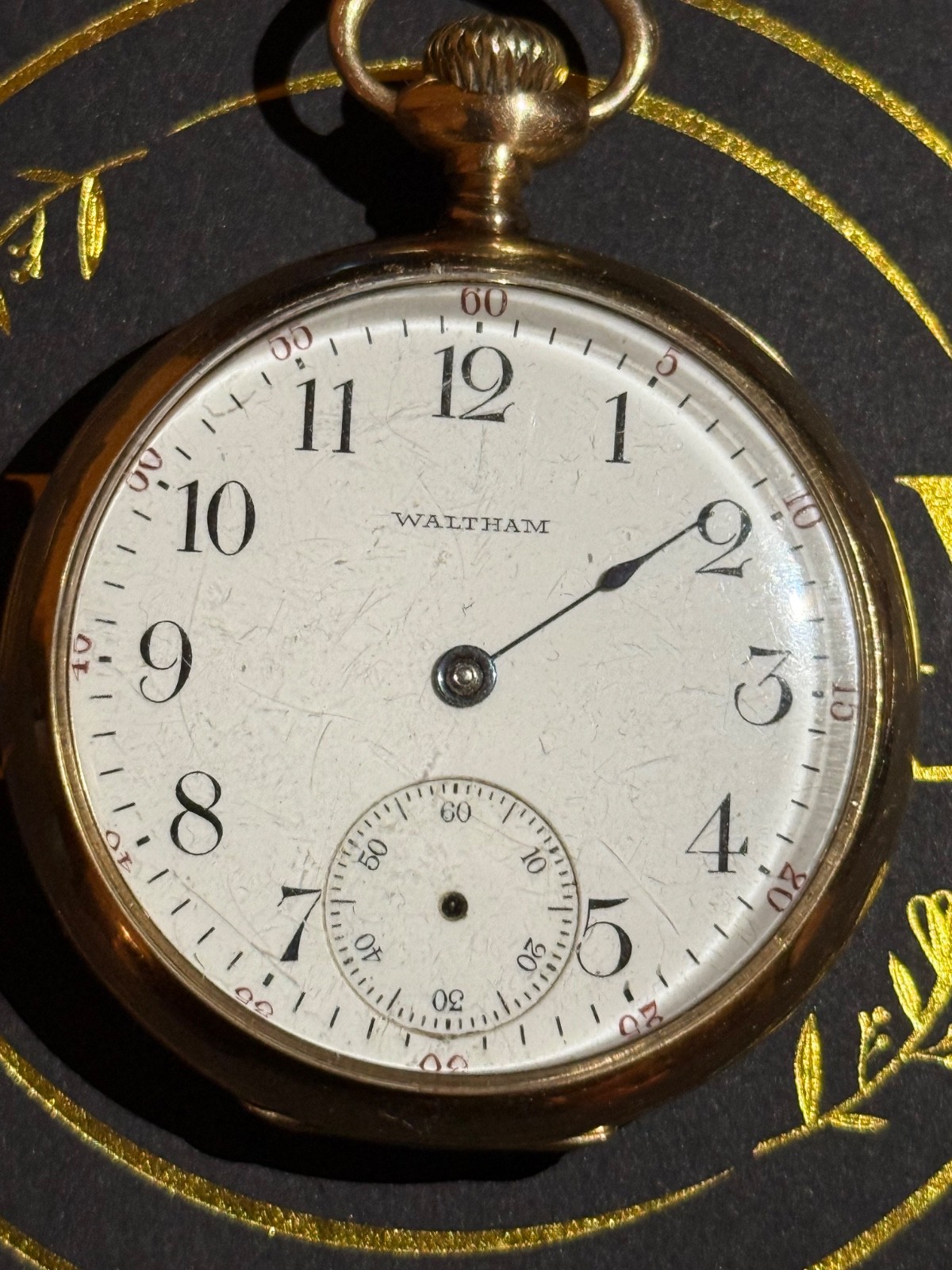 pocket 14 kt 16s watch waltham - vintagewatches.pk