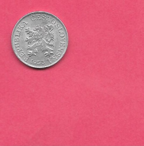 CZECHOSLOVAKIA KM36 1953 VF-VERY FINE CIRCULATED OLD ANTIQUE 3 HALERU COIN