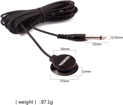 Pickup Piezo Alnicov Per Strumenti Musicali - Microfono A Contatto 3 In 1 Per Chitarra, Violino, Ukulele - Foto 10