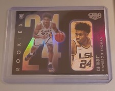 2021 CAM CAMERON THOMAS PANINI GALA PURPLE ROOKIE CARD RC #195 LSU BROOKLYN NETS