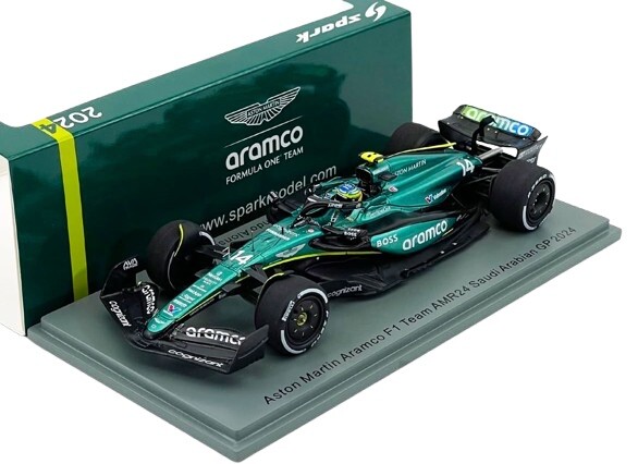 Spark 1/43 Aston Martin AMR24 Fernando Alonso #14 GP Arabia Saudita 2024 S9529
