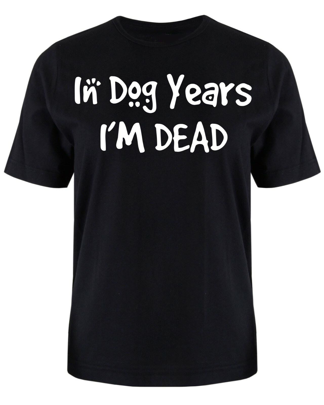 ALTRA Maglietta Negli anni del cane sono morto S XXXL Regalo Natale Compleanno Cucciolo Divertente