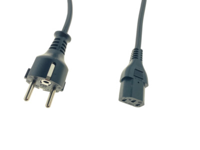 IEC plug C13 to protective contact power cable power cable IEC cable 1.5M
