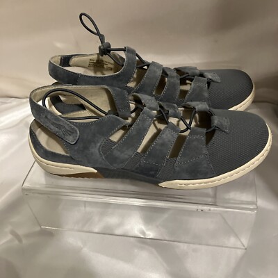Dansko Riona Fisherman Sandals Sneakers 38 Slate Blue /Grey Bungee Laces Dansko Riona Fisherman Sandals Sneakers 39 Slate Blue /Grey  main image 4