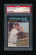 1971 OPC #700, Boog Powell PSA 6 EXMT *Super Tough HI # o pee chee
