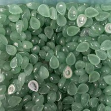 100pcs 6x8mm Natural Green Aventurine Stone Teardrop CAB CABOCHON Jewelry Making