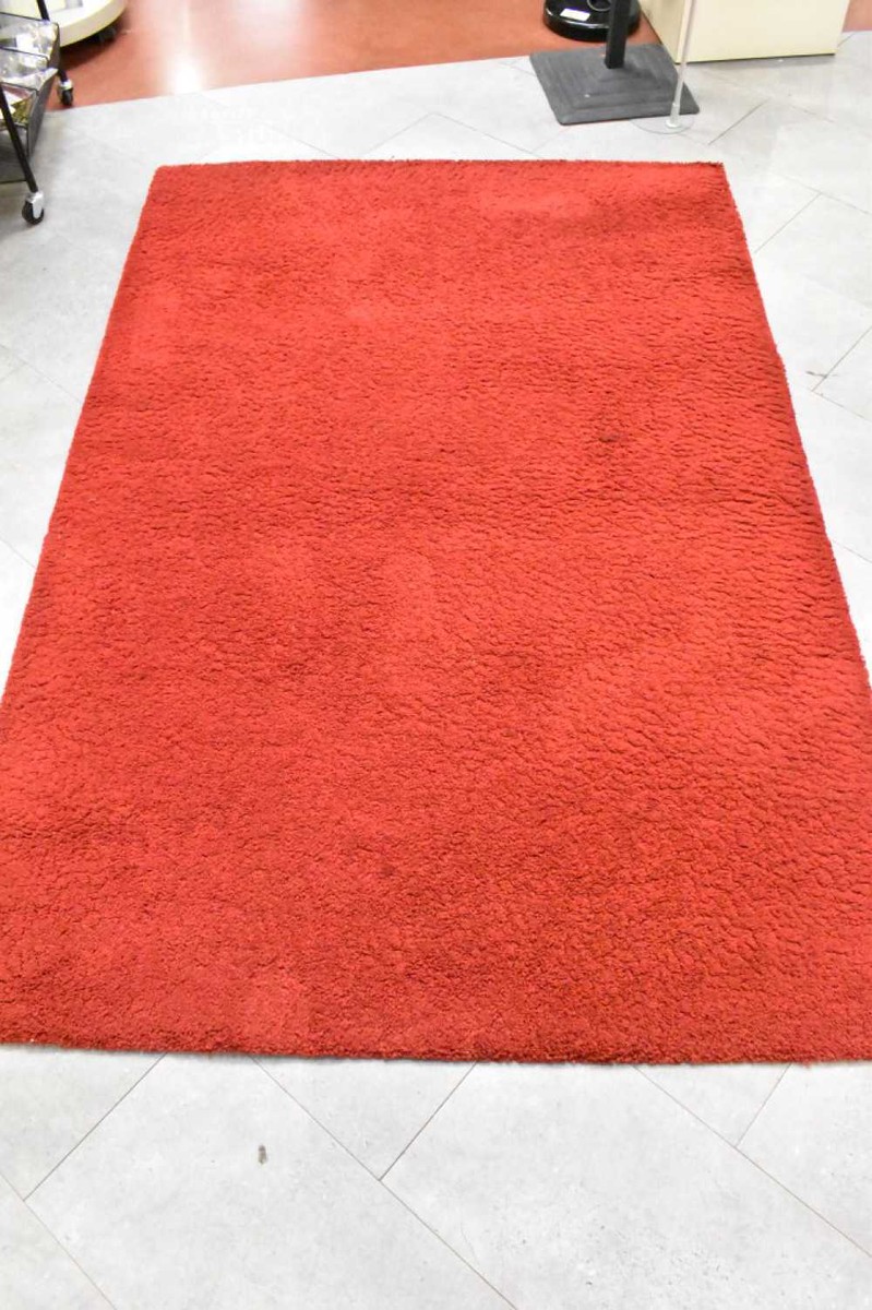 Ikea Adum Solid Color Red Carpet 133X195 Cm