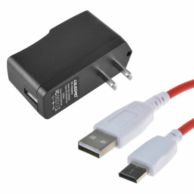 6.5ft/2M 2A Power Charger and USB Data Cord Cable for NABi Jr NABi XD HD Tablets