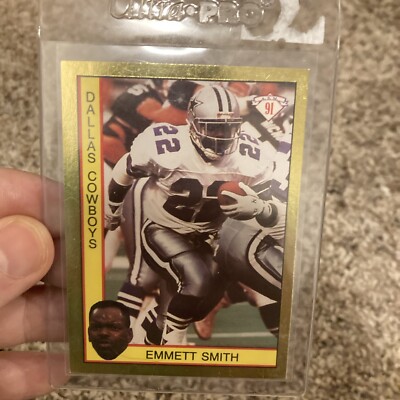 1991 Emmit Smith American Sports Monthly Error Card (Emmett is spelled wrong)